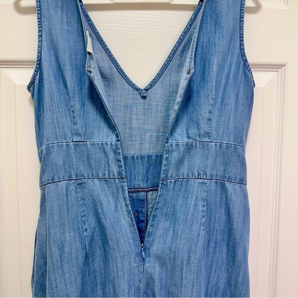 GAP Button-Down Midi Dress Medium Indigo Size 4 - Picture 8 of 13